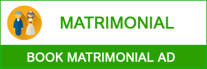 Book Matrimonial Ad in Daily Excelsior
