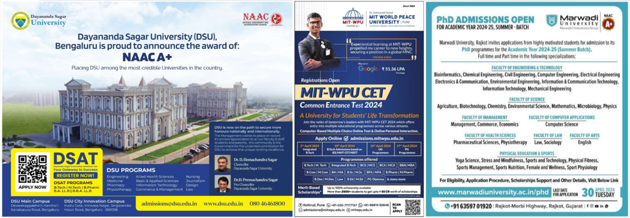 Book Education Ad in Newspaper