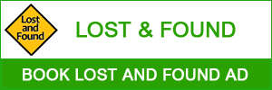Book Lost and Found Ad in Hyderabad